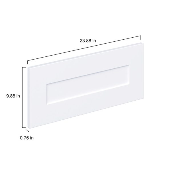 Jasmine Painted Warm White  Shaker 24 x 10 x 0.75 in. Drawer Front