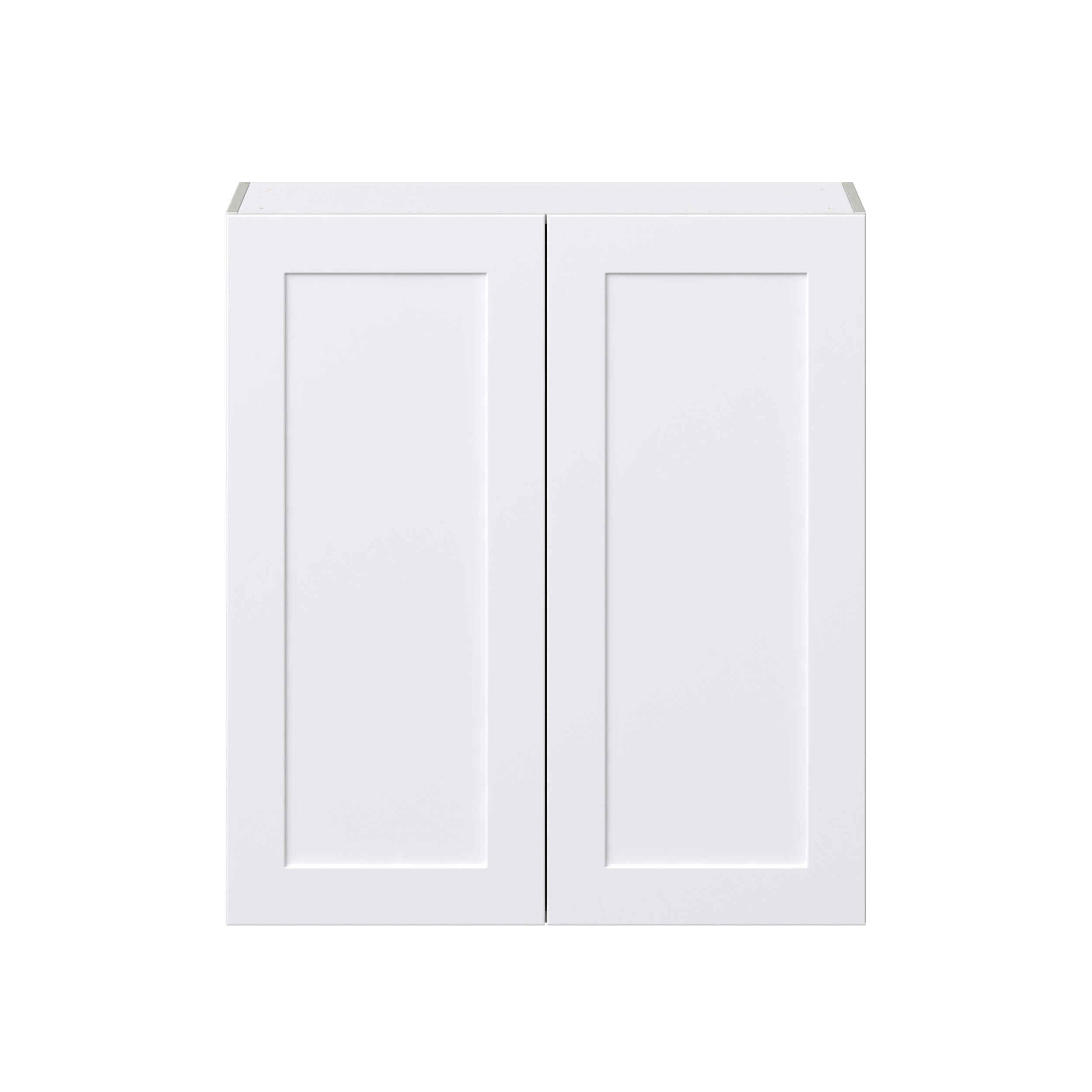 Jasmine Painted Warm White Shaker Assembled Wall Cabinet with 2 Full High Doors (36 in. W x 40 in. H x 14 in. D)