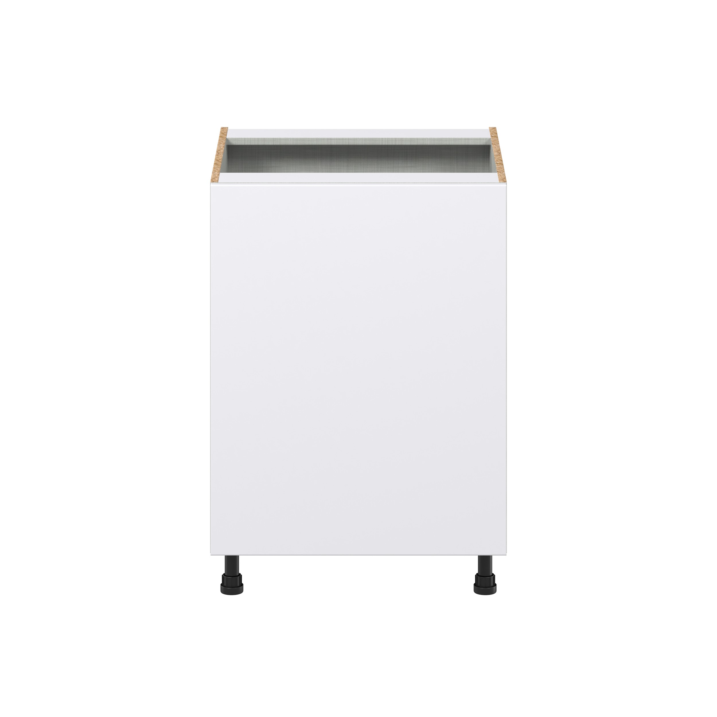 Lily Bright White Slab Assembled Full High Door with Pull Out  3 Waste Bins Kitchen Cabinet (24 in. W x 34.5 in. H x 24 in. D)