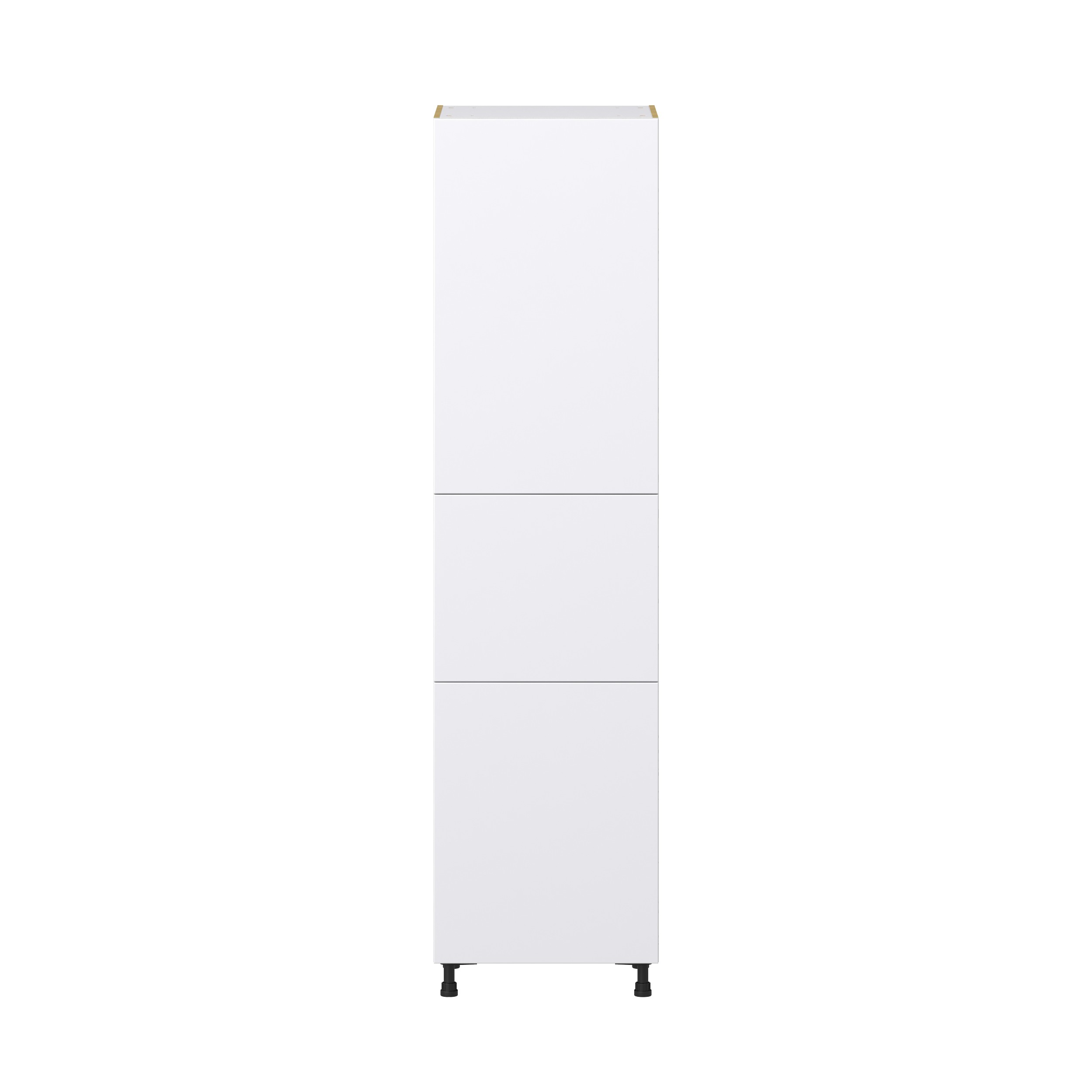 Lily Bright White Slab Assembled Pantry Cabinet with 5 Shelves (24 in. W x 94.5 in. H x 24 in. D)