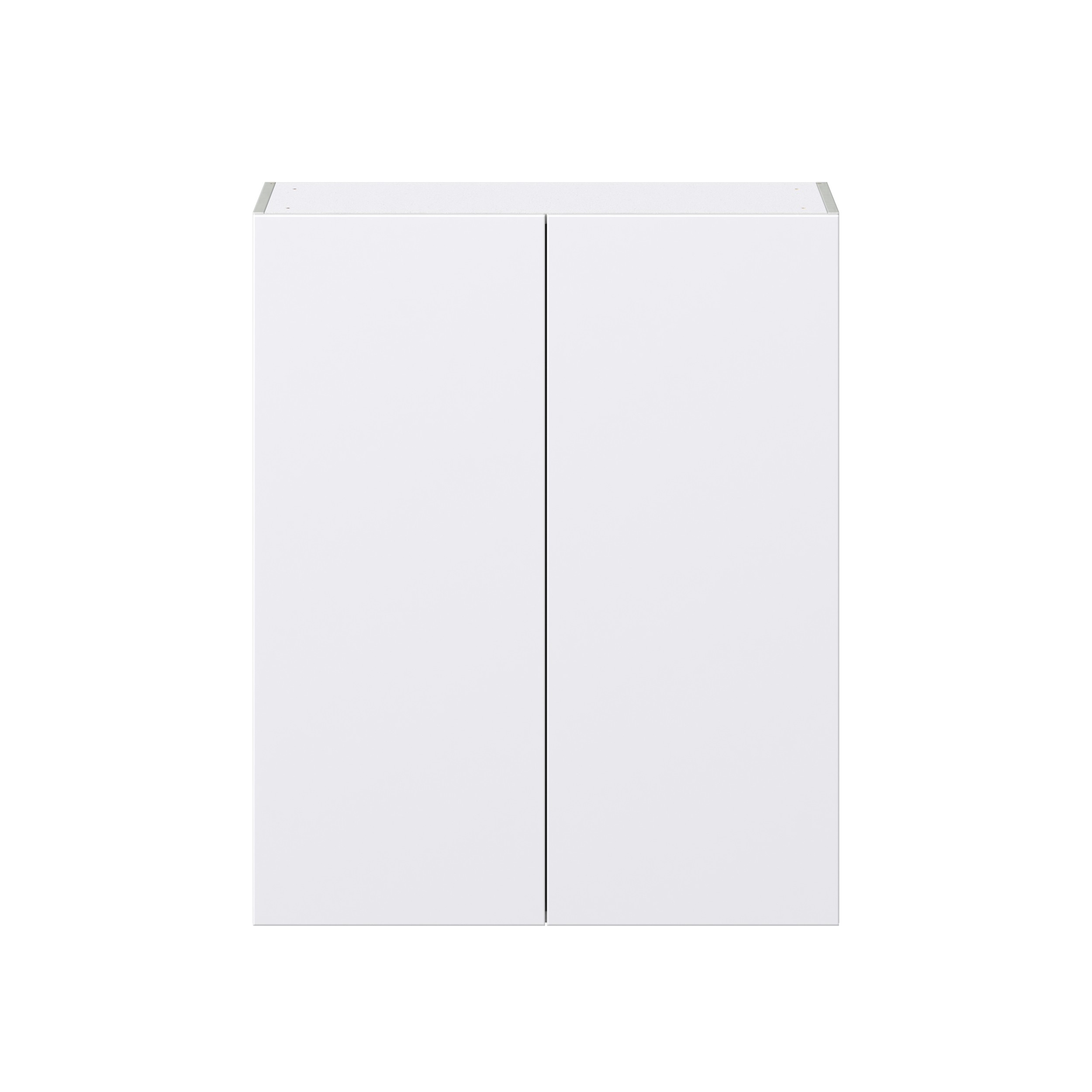 Lily Bright White Slab Assembled Wall Cabinet (33 in. W X 40 in. H X 14 in. D)