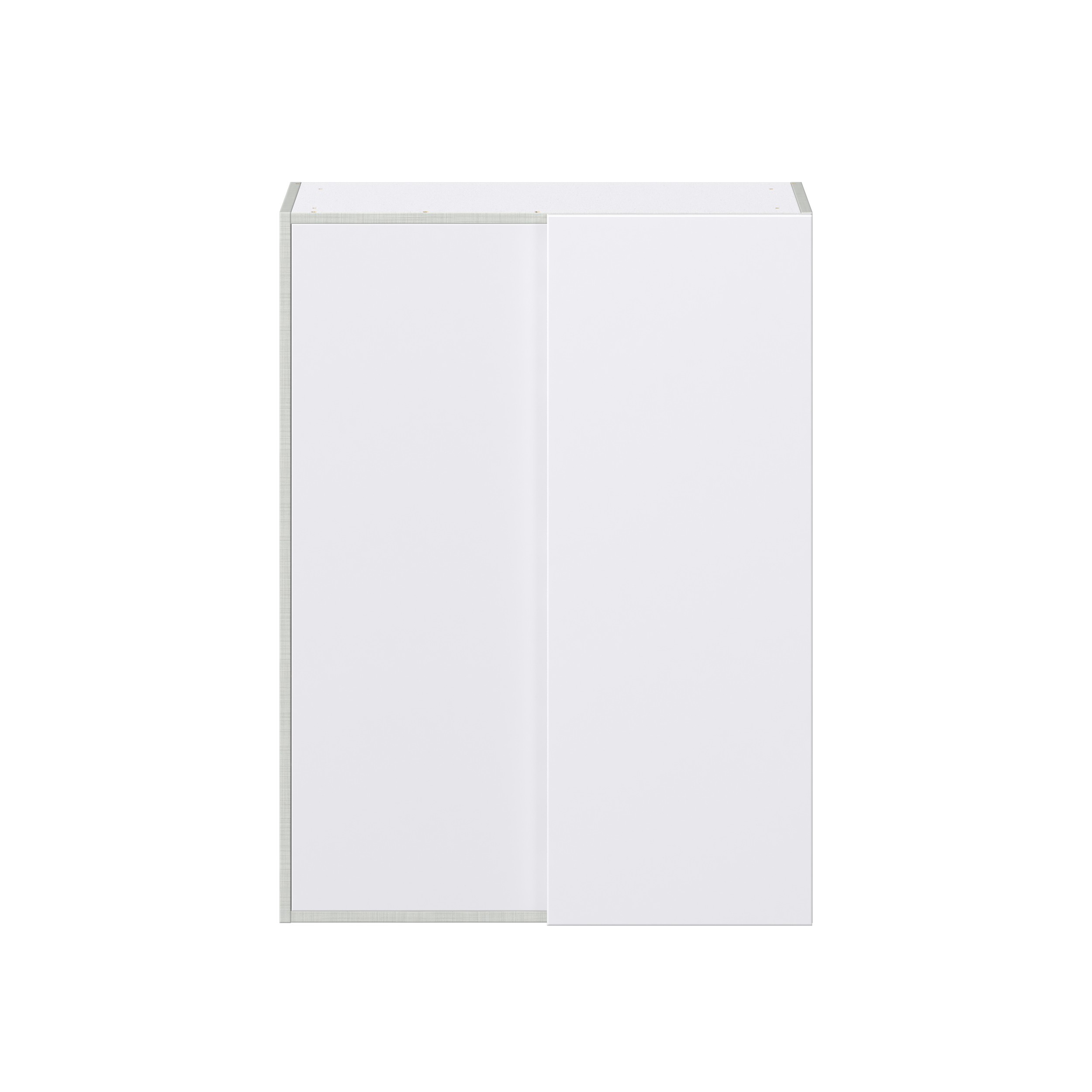 Lily Bright White Slab Assembled Wall Blind Corner Cabinet (30 in. W X 40 in. H X 14 in. D)