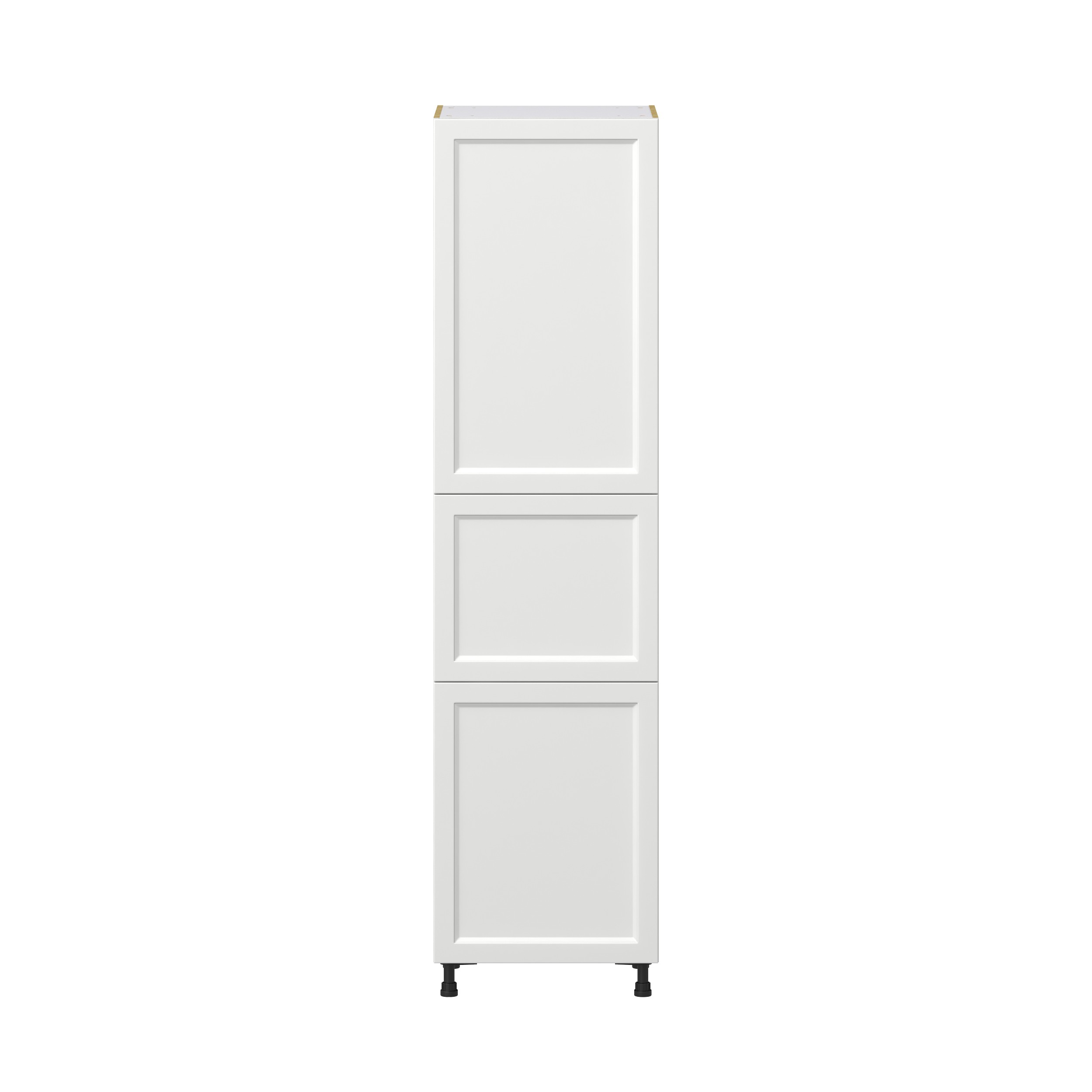 Magnolia Painted Bright White Recessed Assembled Pantry Cabinet with 5 Shelves (24 in. W x 94.5 in. H x 24 in. D)