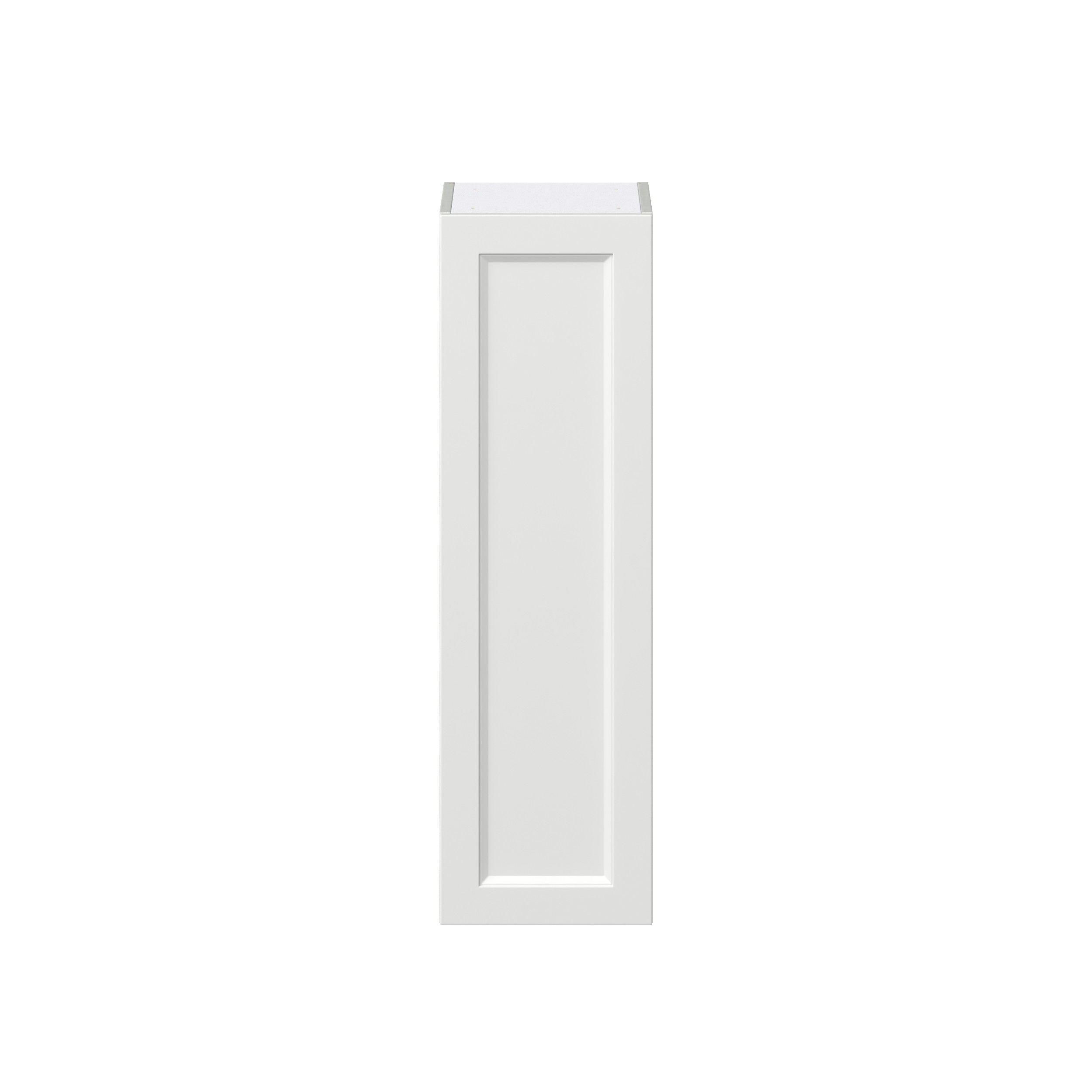 Magnolia Painted Bright White Recessed Assembled Wall Cabinet with Full High Door (12 in. W x 40 in. H x 14 in. D)