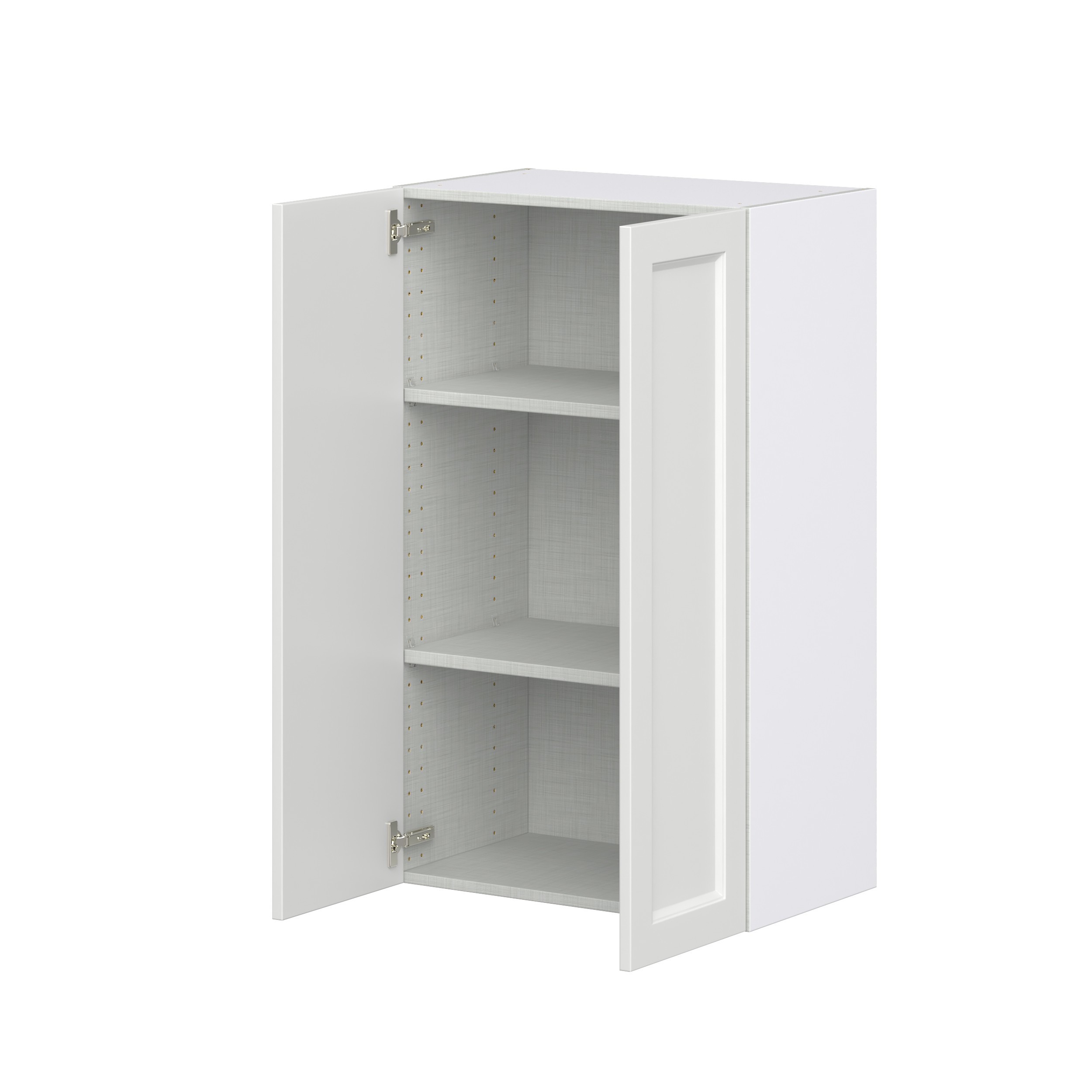 Magnolia Painted Bright White Recessed Assembled Wall Cabinet with 2 Full High Doors (24 in. W x 40 in. H x 14 in. D)