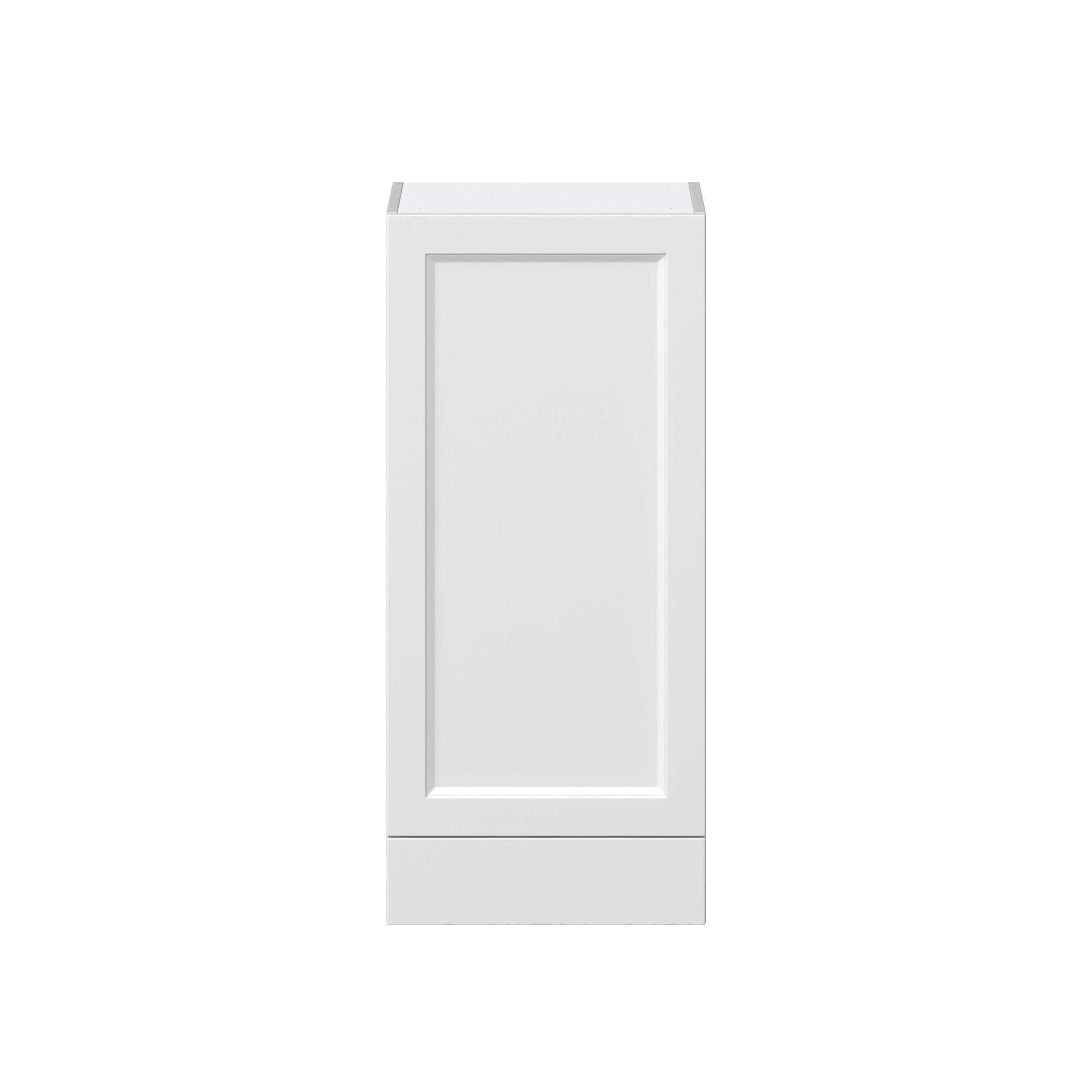 Magnolia Painted Bright White Recessed Assembled Wall Cabinet with a Door and a 5 in. Drawer (18 in. W x 40 in. H x 14 in. D)