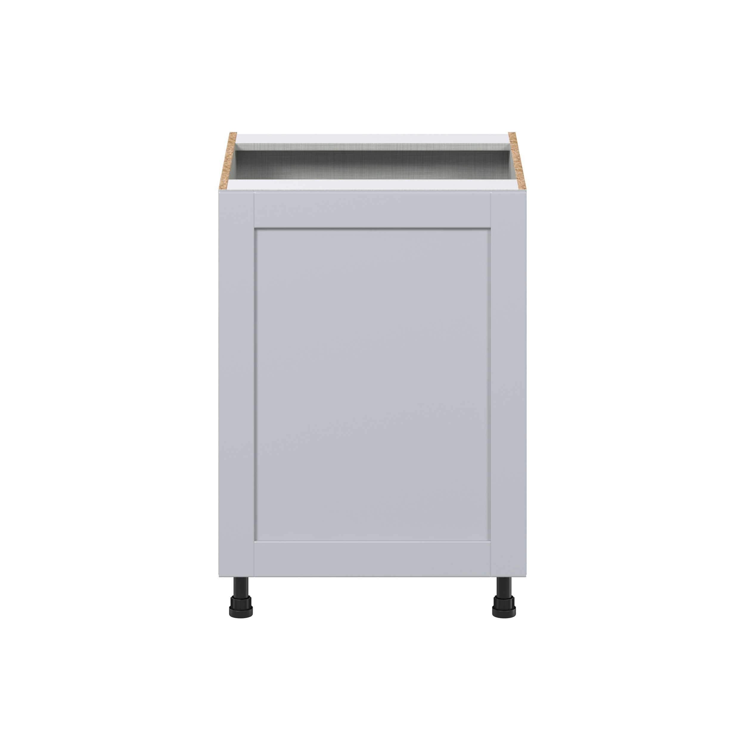 Sea Holly Light Gray Shaker Assembled Full High Door with Pull Out  3 Waste Bins Kitchen Cabinet (24 in. W x 34.5 in. H x 24 in. D)