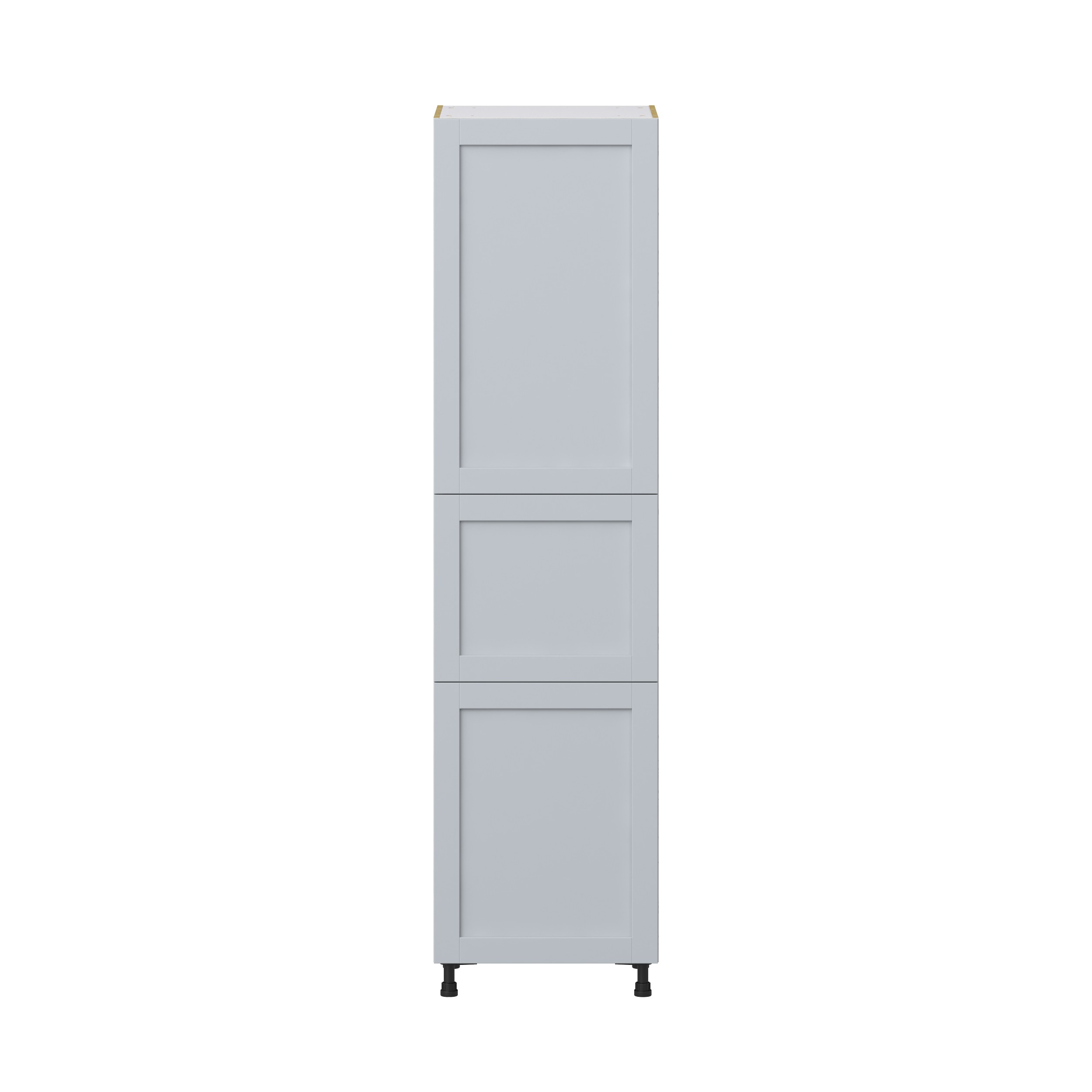 Sea Holly Light Gray Shaker Assembled Pantry Cabinet with 5 Shelves (24 in. W x 94.5 in. H x 24 in. D)