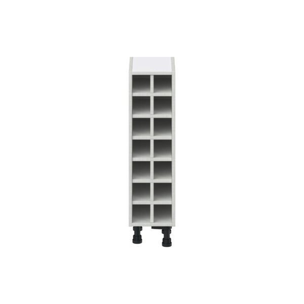 Willow Painted Slate Gray Base Wine Rack 9 in. W X 34.5 in. H X 14 in. D