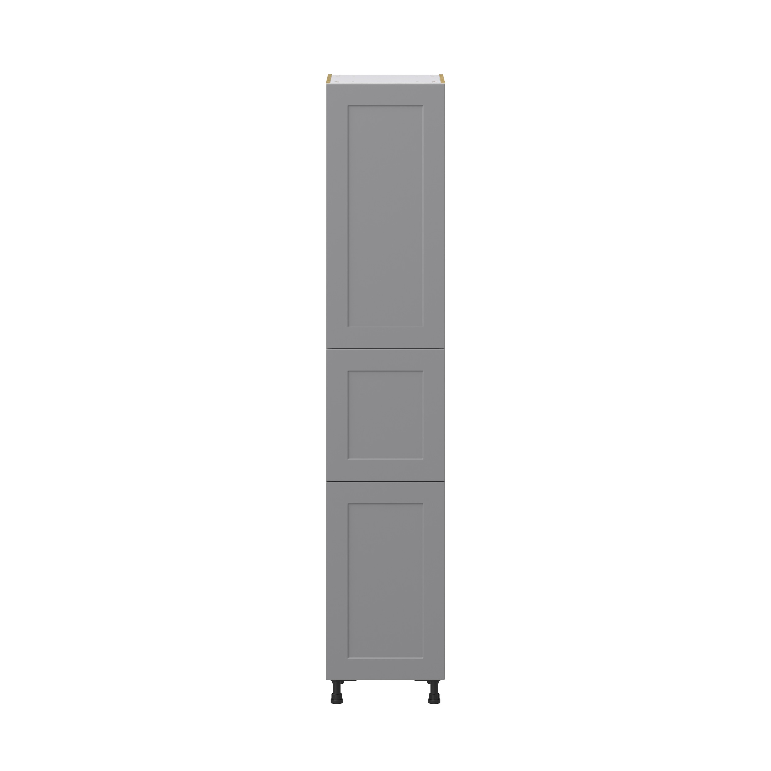 Willow Painted Slate Gray Shaker Assembled Pantry Cabinet with 5 Shelves (18 in. W x 94.5 in. H x 24 in. D)