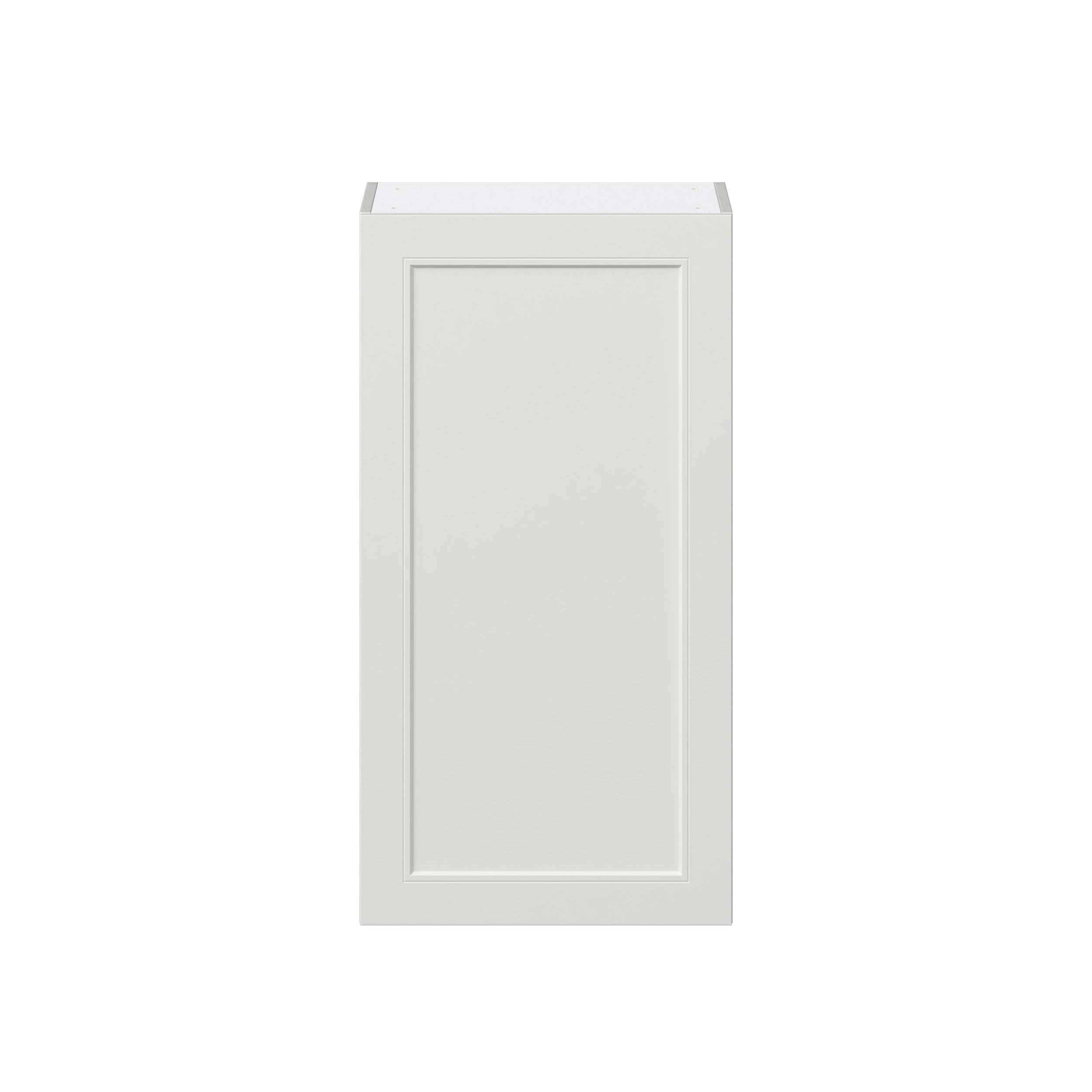 Wisteria Painted Light Gray Recessed Assembled Wall Cabinet with Full High Door (21 in. W x 40 in. H x 14 in. D)
