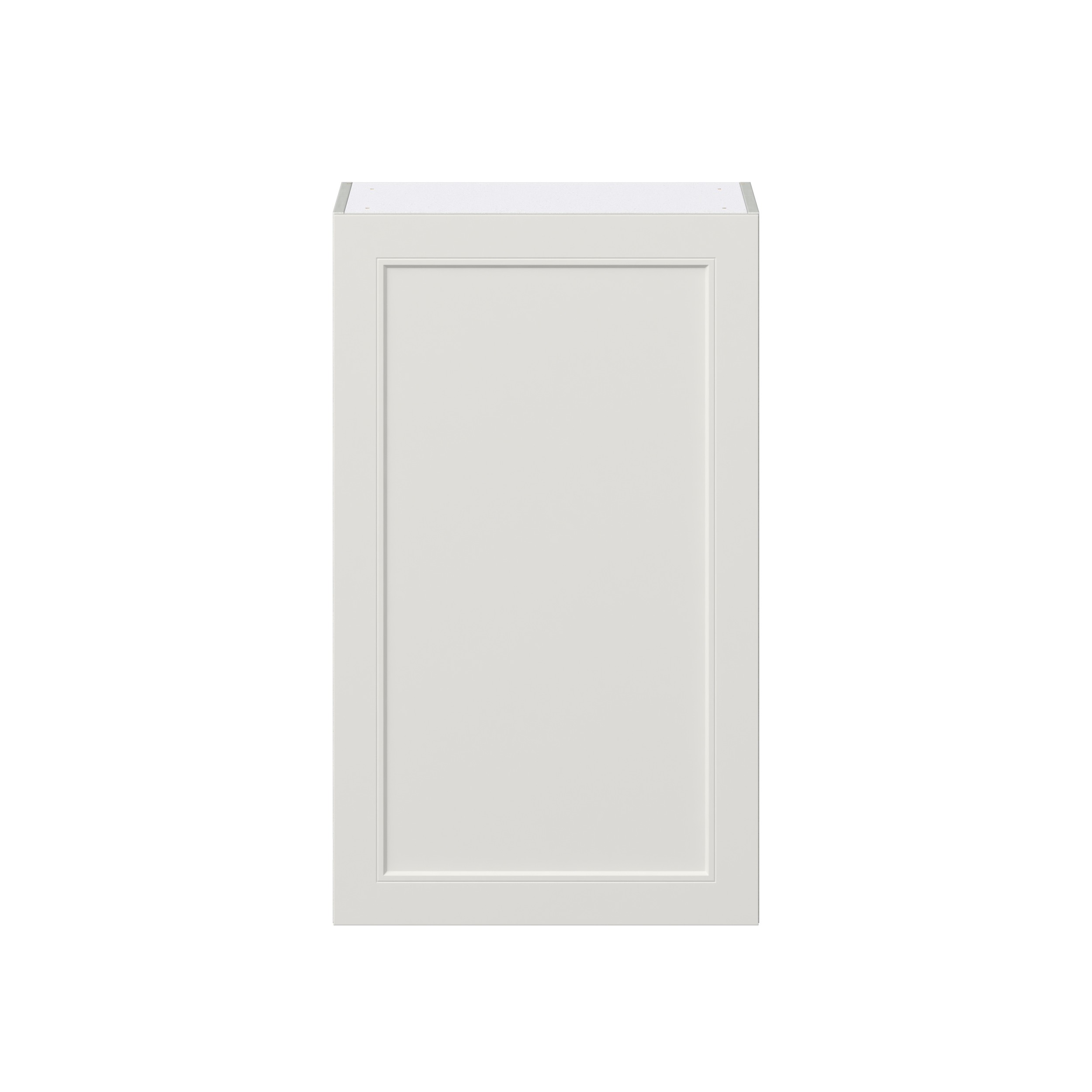 Wisteria Painted Light Gray Recessed Assembled Wall Cabinet with Full High Door (24 in. W x 40 in. H x 14 in. D)
