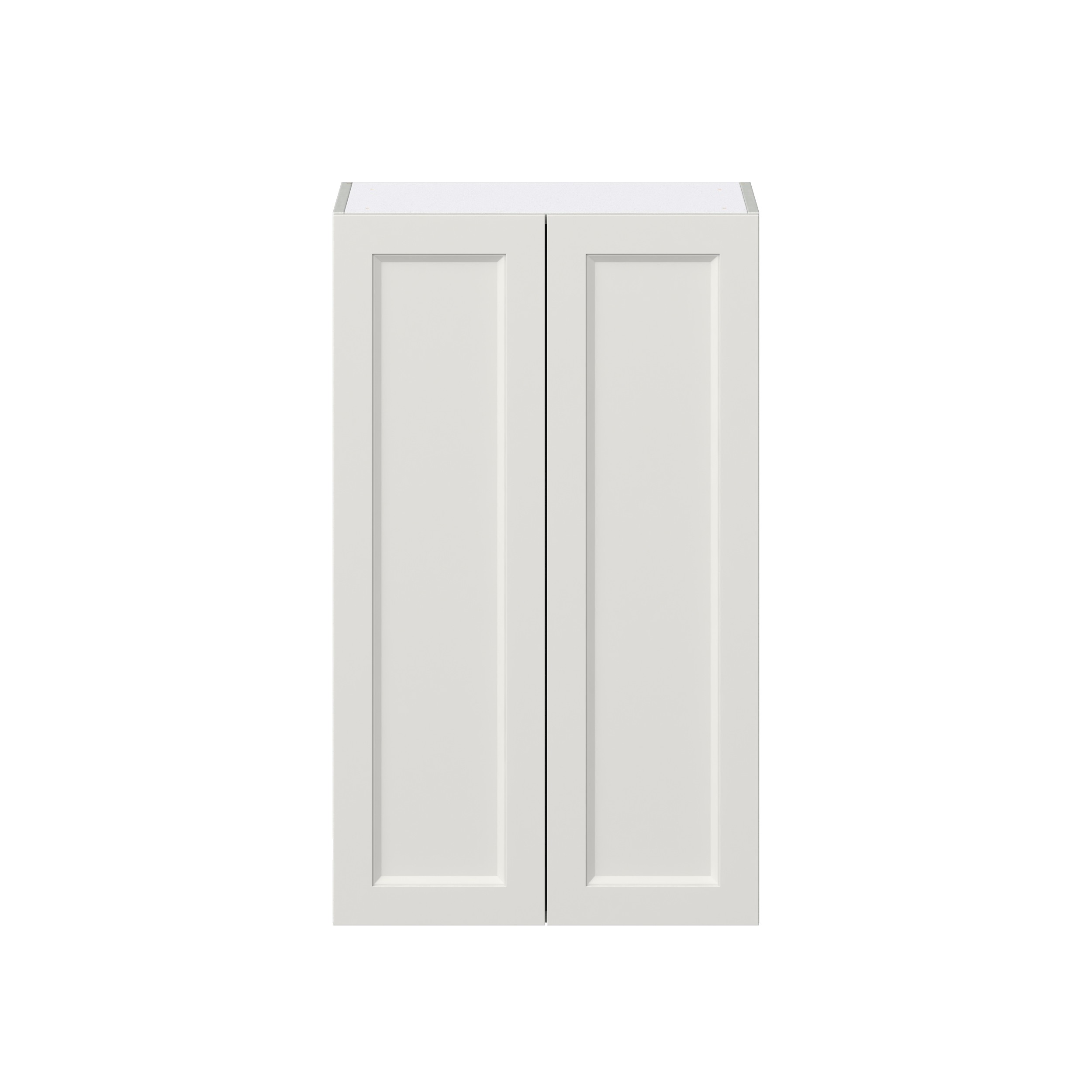 Wisteria Painted Light Gray Recessed Assembled Wall Cabinet with 2 Full High Doors (24 in. W x 40 in. H x 14 in. D)