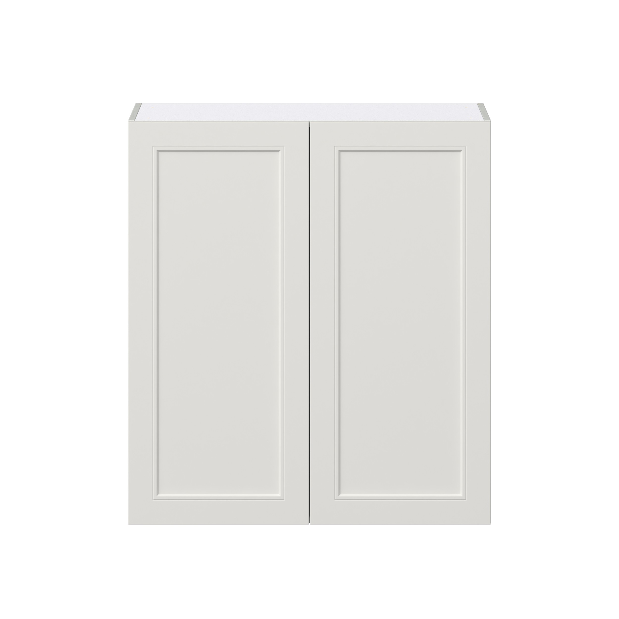 Wisteria Painted Light Gray Recessed Assembled Wall Cabinet with 2 Full High Doors (36 in. W x 40 in. H x 14 in. D)