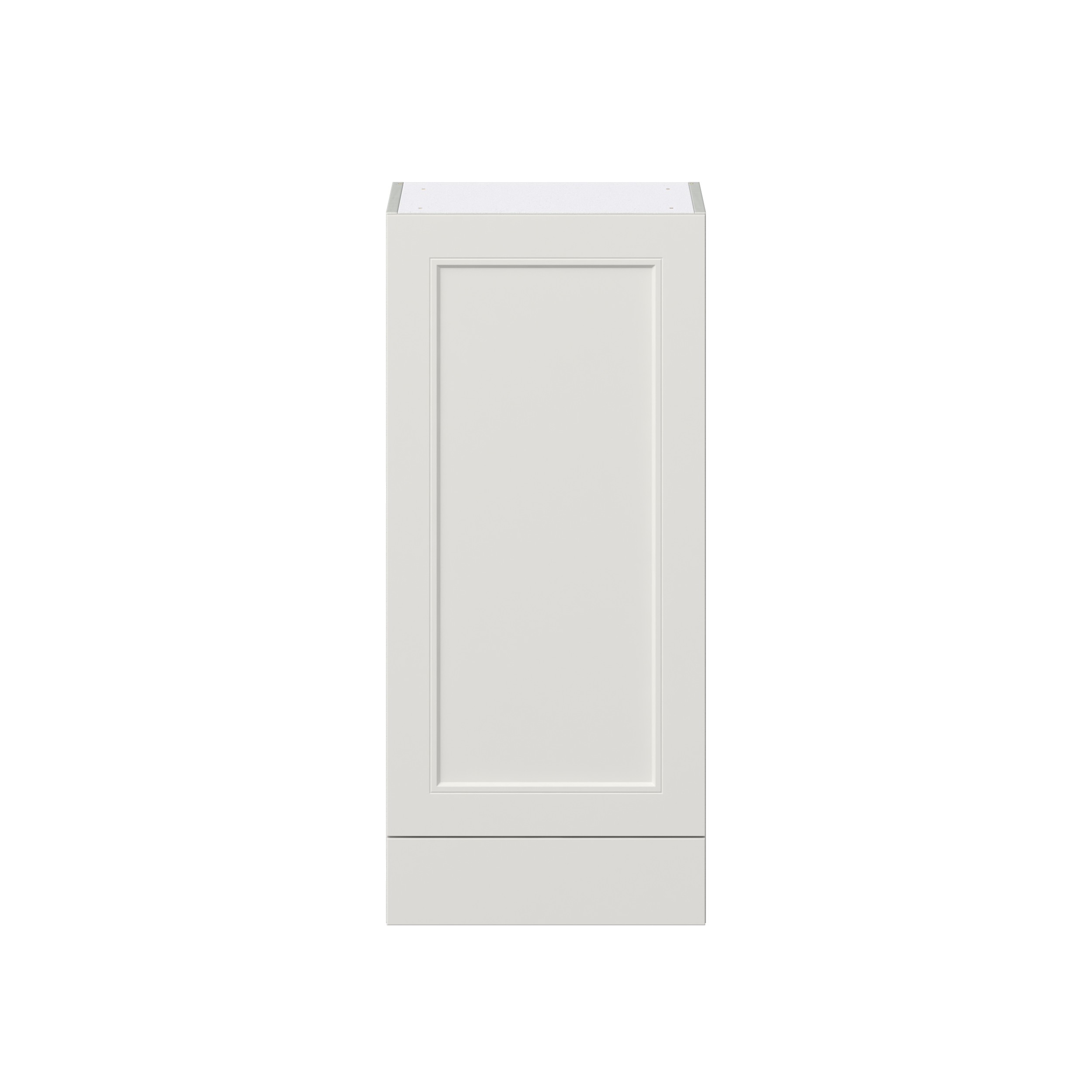 Wisteria Painted Light Gray Recessed Assembled Wall Cabinet with a Door and a 5 in. Drawer (18 in. W x 40 in. H x 14 in. D)