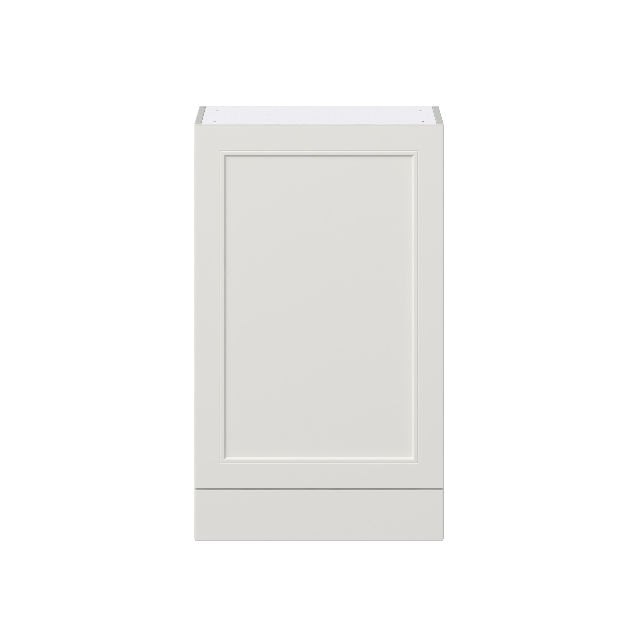 Wisteria Painted Light Gray Recessed Assembled Wall Cabinet with a Door and a 5 in. Drawer (24 in. W x 40 in. H x 14 in. D)