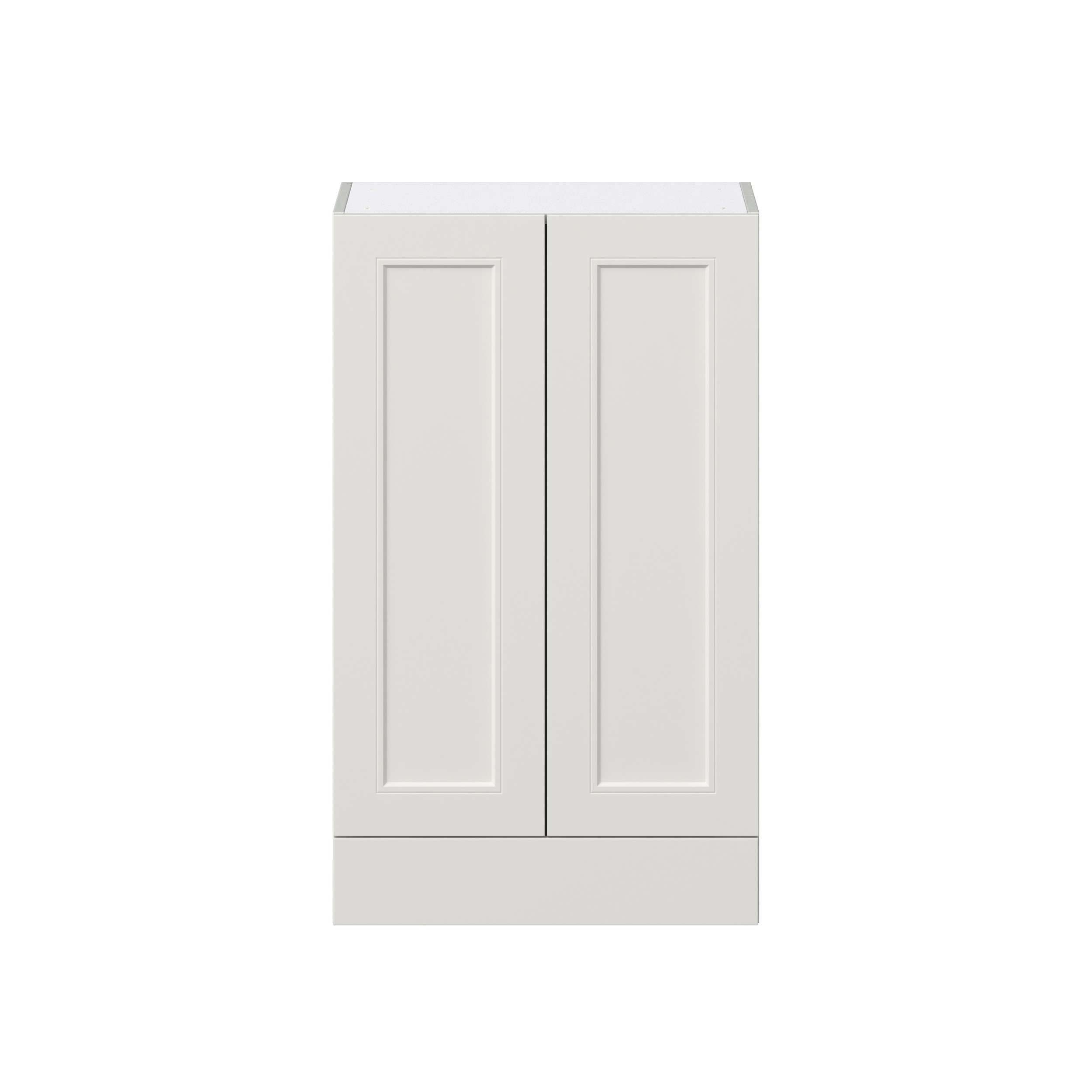 Wisteria Painted Light Gray Recessed Assembled Wall Cabinet with 2 Doors and a 5 in. Drawer (24 in. W x 40 in. H x 14 in. D)