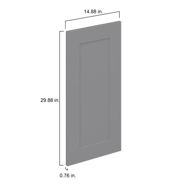 Willow Painted Slate Gray  Shaker 15 x 30 x 0.75 in. Door