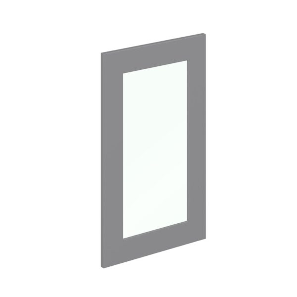 Willow Painted Slate Gray 18x30x0.75 in. Glass Door