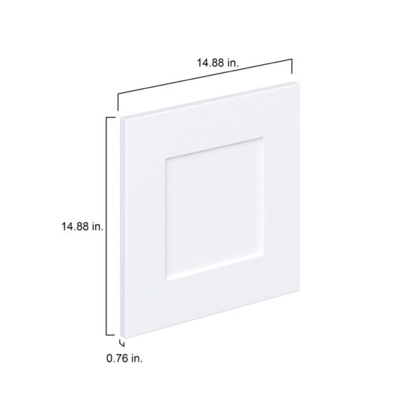 Jasmine Painted Warm White  Shaker 15 x 15 x 0.75 in. Door