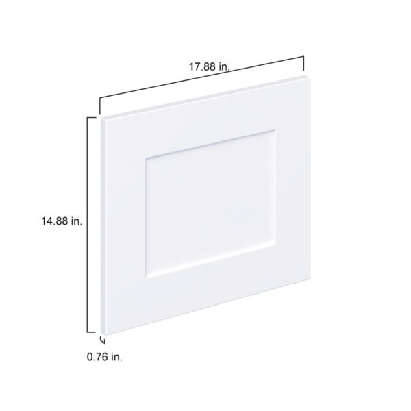 Jasmine Painted Warm White  Shaker 18 x 15 x 0.75 in. Door