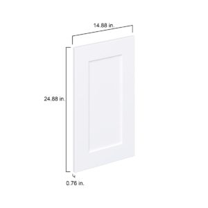 Jasmine Painted Warm White  Shaker 15 x 25 x 0.75 in. Door