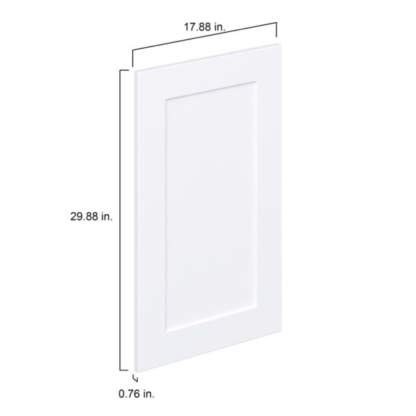 Jasmine Painted Warm White  Shaker 18 x 30 x 0.75 in. Door