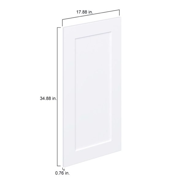 Jasmine Painted Warm White  Shaker 18 x 35 x 0.75 in. Door