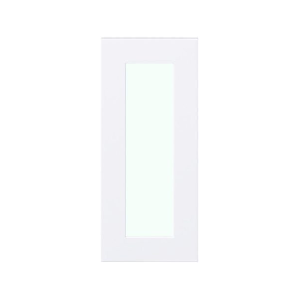 Jasmine Painted Warm White 13x30x0.75 in. Glass Door