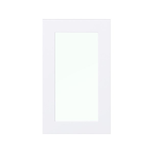 Jasmine Painted Warm White 18x30x0.75 in. Glass Door