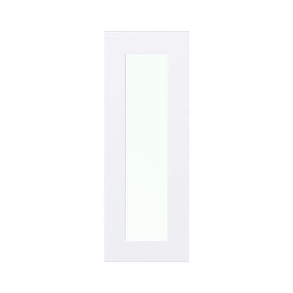 Jasmine Painted Warm White 13x35x0.75 in. Glass Door