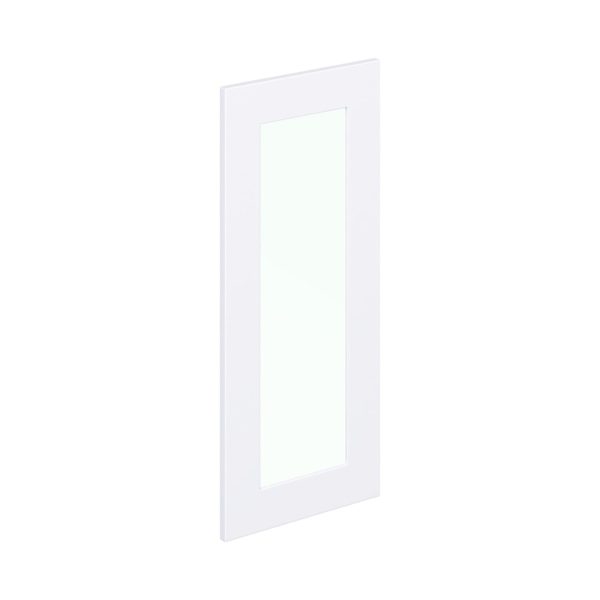 Jasmine Painted Warm White 15x35x0.75 in. Glass Door