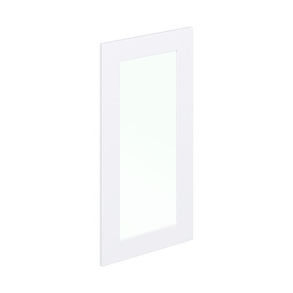 Jasmine Painted Warm White 18x35x0.75 in. Glass Door