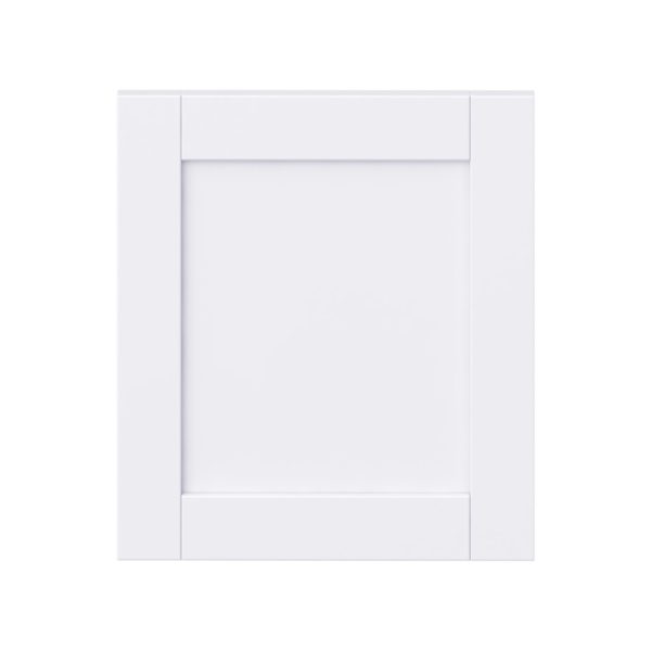 Dahlia Bright White  Shaker 18 x 20 x 0.75 in. Door