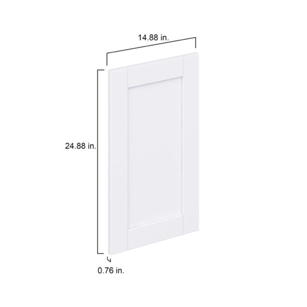 Dahlia Bright White  Shaker 15 x 25 x 0.75 in. Door