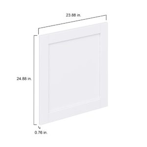 Dahlia Bright White  Shaker 24 x 25 x 0.75 in. Door