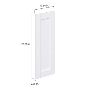 Dahlia Bright White  Shaker 11 x 30 x 0.75 in. Door