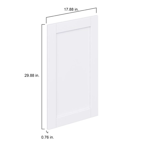 Dahlia Bright White  Shaker 18 x 30 x 0.75 in. Door