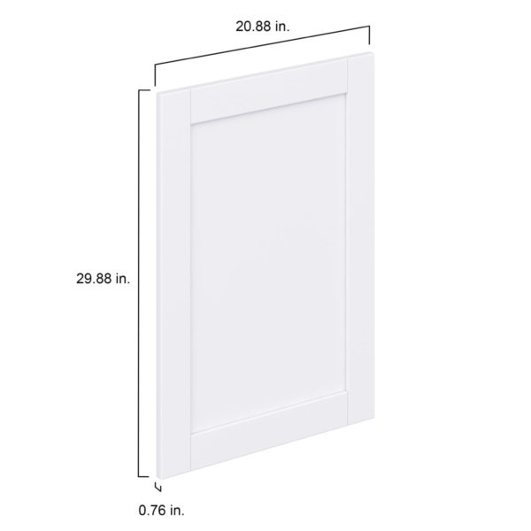 Dahlia Bright White  Shaker 21 x 30 x 0.75 in. Door