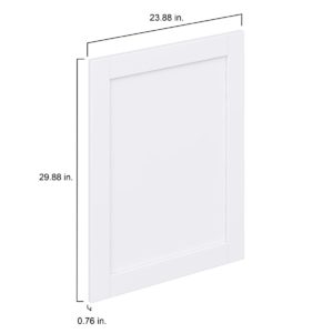 Dahlia Bright White  Shaker 24 x 30 x 0.75 in. Door