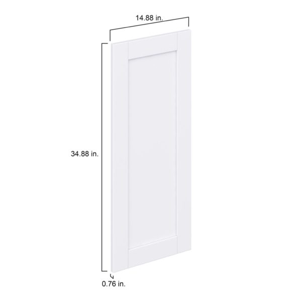 Dahlia Bright White  Shaker 15 x 35 x 0.75 in. Door