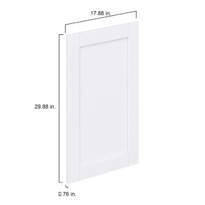 Dahlia Bright White  Shaker 21 x 35 x 0.75 in. Door