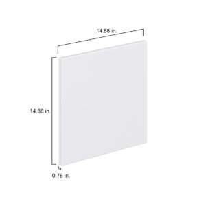 Lily Bright White  Slab 15 x 15 x 0.75 in. Door