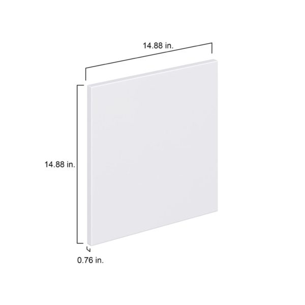 Lily Bright White  Slab 15 x 15 x 0.75 in. Door