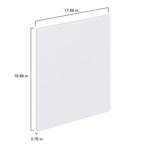 Lily Bright White  Slab 18 x 20 x 0.75 in. Door