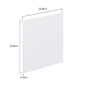 Lily Bright White  Slab 24 x 25 x 0.75 in. Door