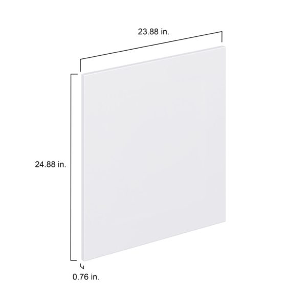 Lily Bright White  Slab 24 x 25 x 0.75 in. Door