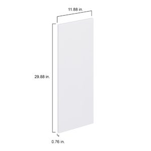 Lily Bright White  Slab 12 x 30 x 0.75 in. Door