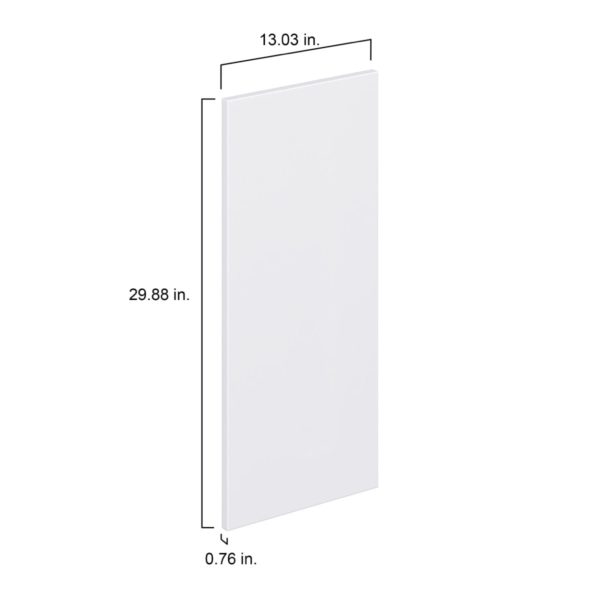 Lily Bright White  Slab 13 x 30 x 0.75 in. Door