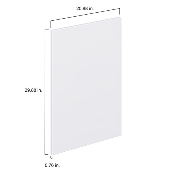 Lily Bright White  Slab 21 x 30 x 0.75 in. Door